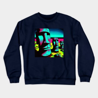 Pop Art Easter Island Crewneck Sweatshirt